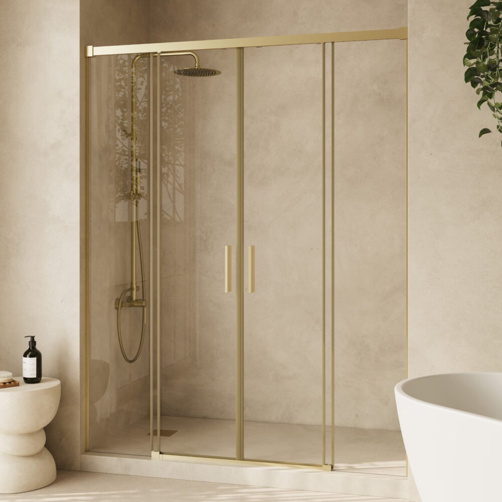 Frontal 4P Damasco,175 cm, Dourado transparente