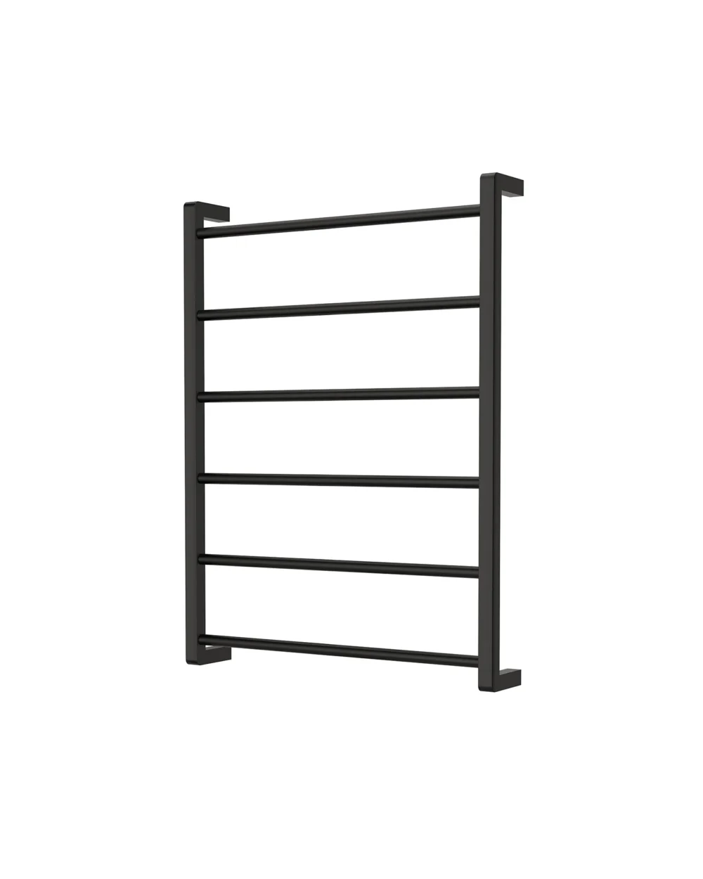 Toalheiro eletrico 6 barras, aço inox, negro