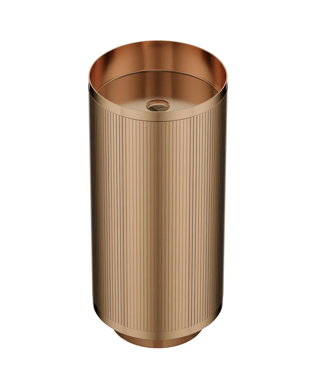 Lavatório freestanding aço inox OURO ROSA