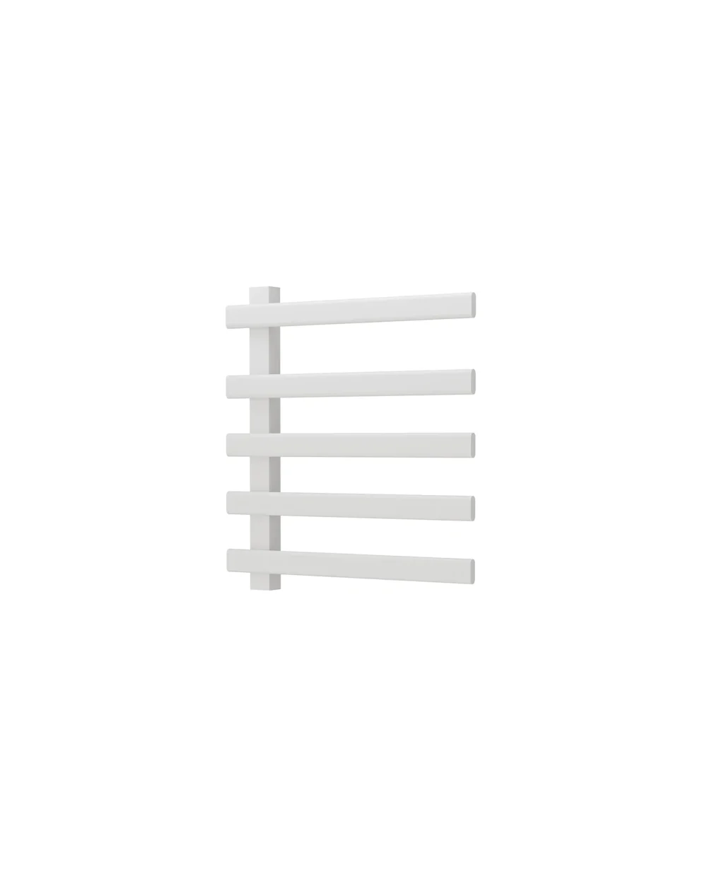 Toalheiro eletrico 5 barras, aço inox, BRANCO