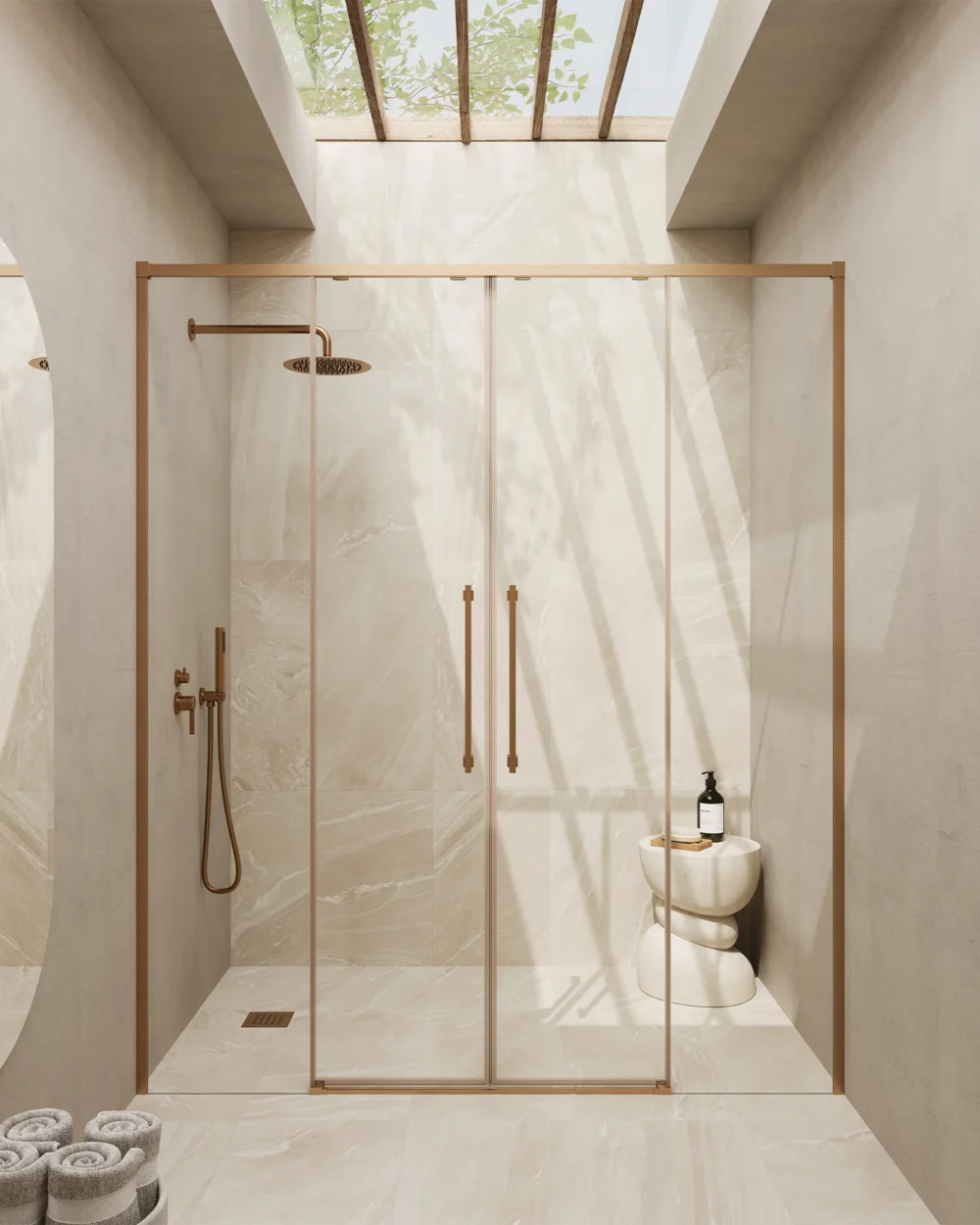 Cabine Duche Athenas Angular 90x140 (88,5-90/138,5-140) Bron