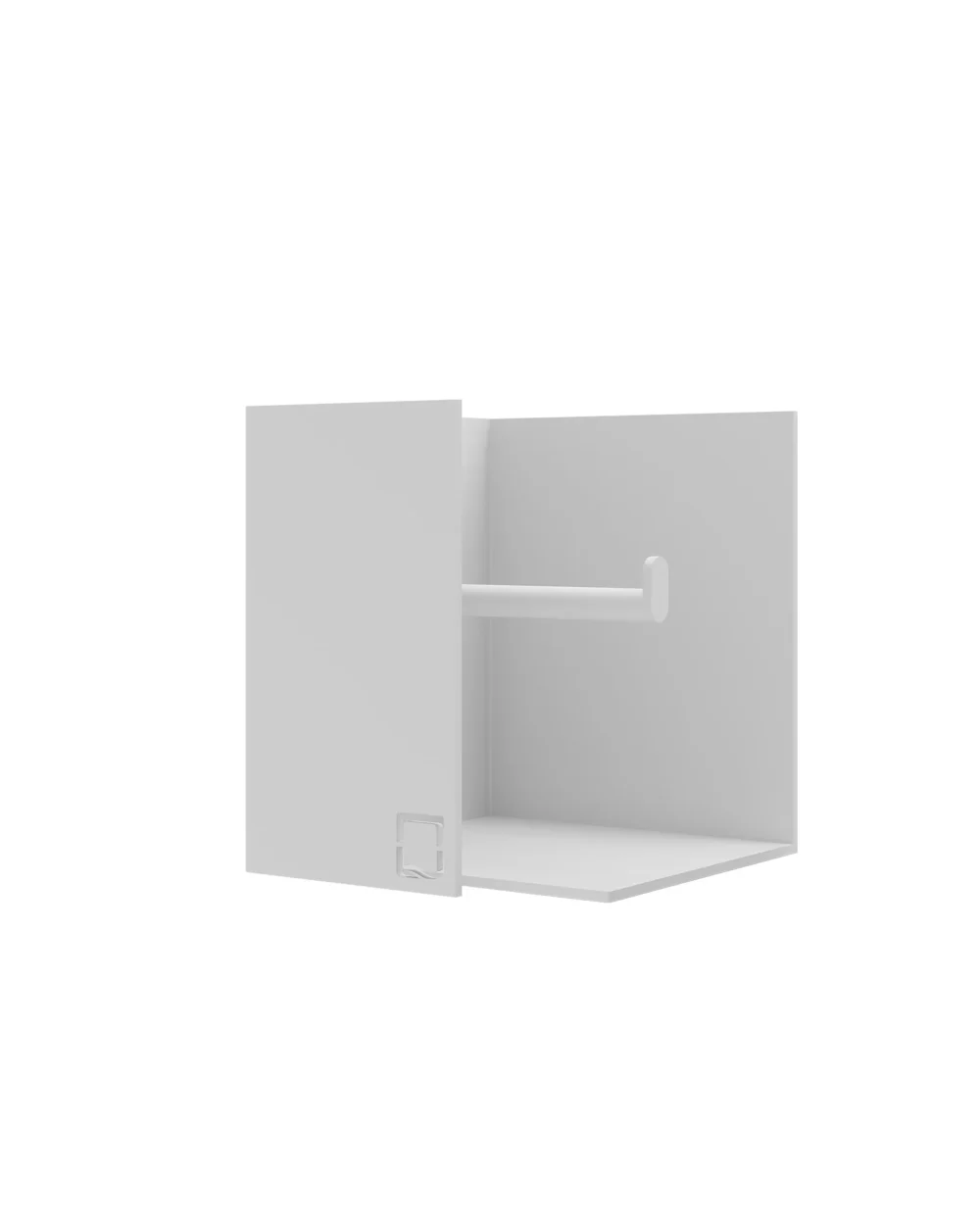 Porta rolos LEMAN branco mate