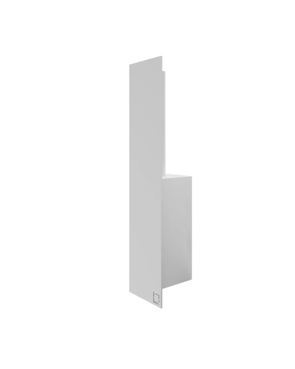 Porta piaçaba LEMAN branco mate