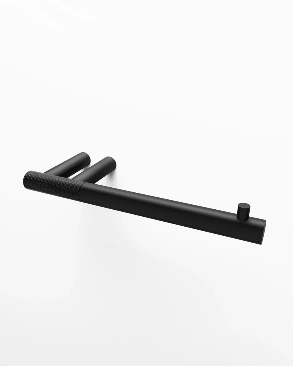 Porta rolos LINE negro/negro mate