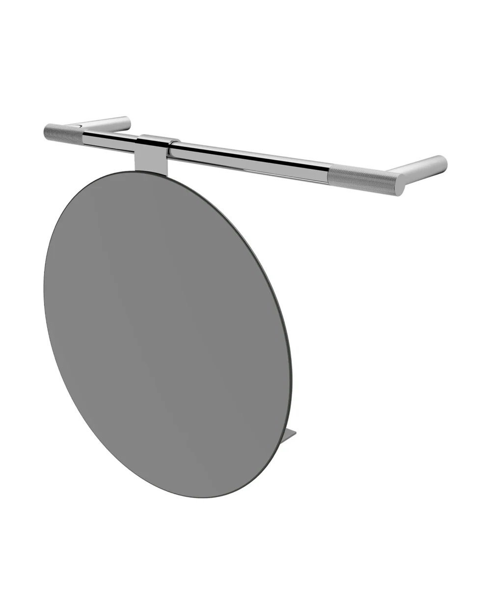 Conjunto de barra com espelho Line diam.33cm cromo