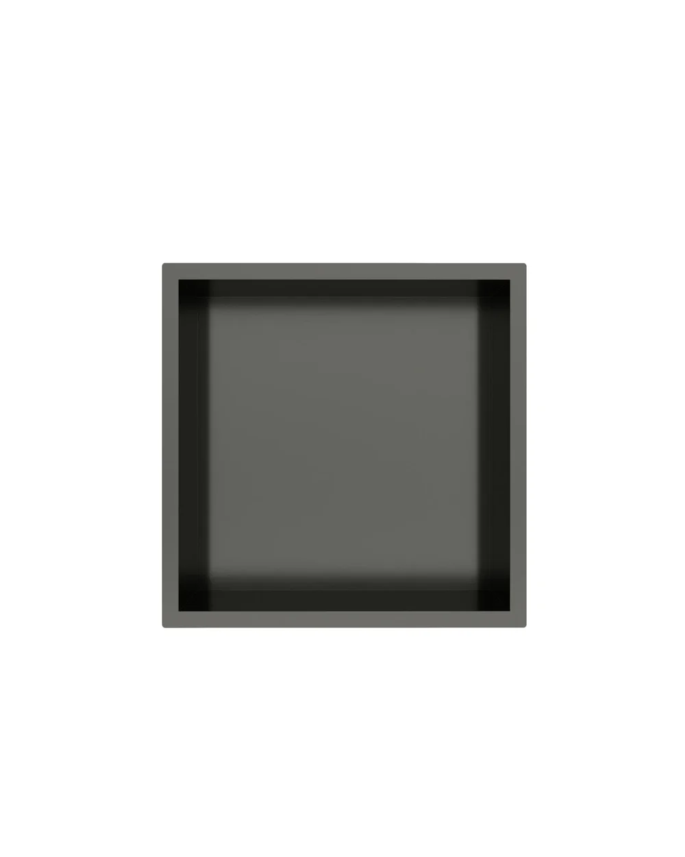 Nicho parede inox 30x30 gun metal