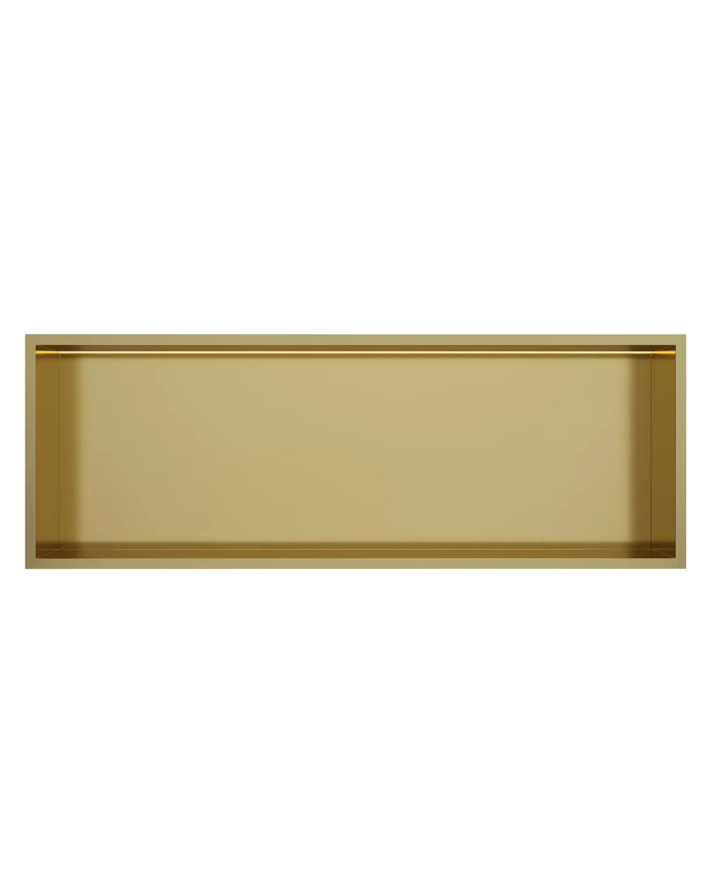 Nicho parede inox c/led 90x30 aço ouro