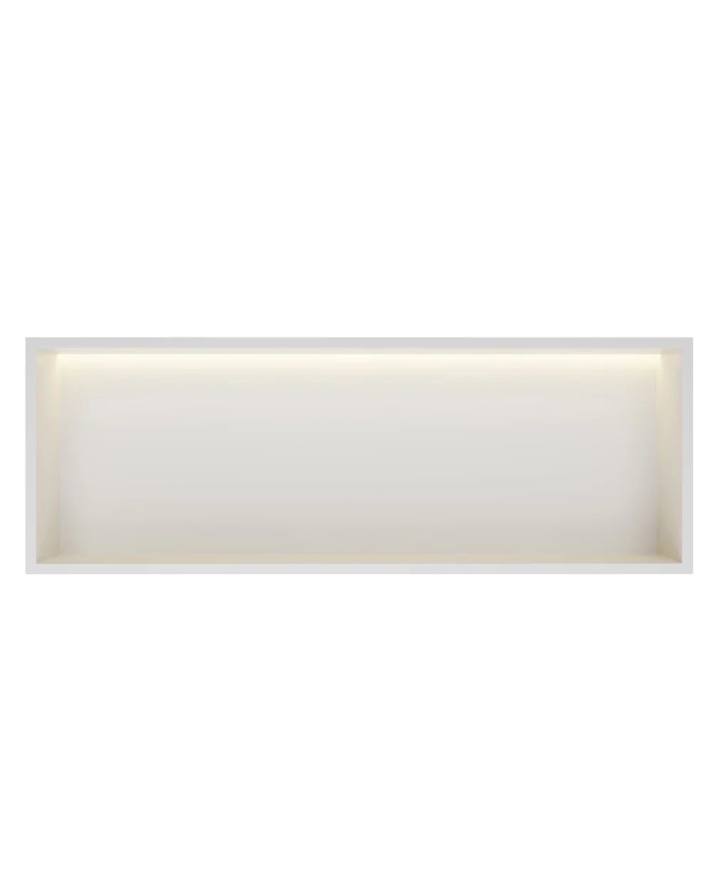 Nicho parede inox c/led 90x30 aço ouro rosa