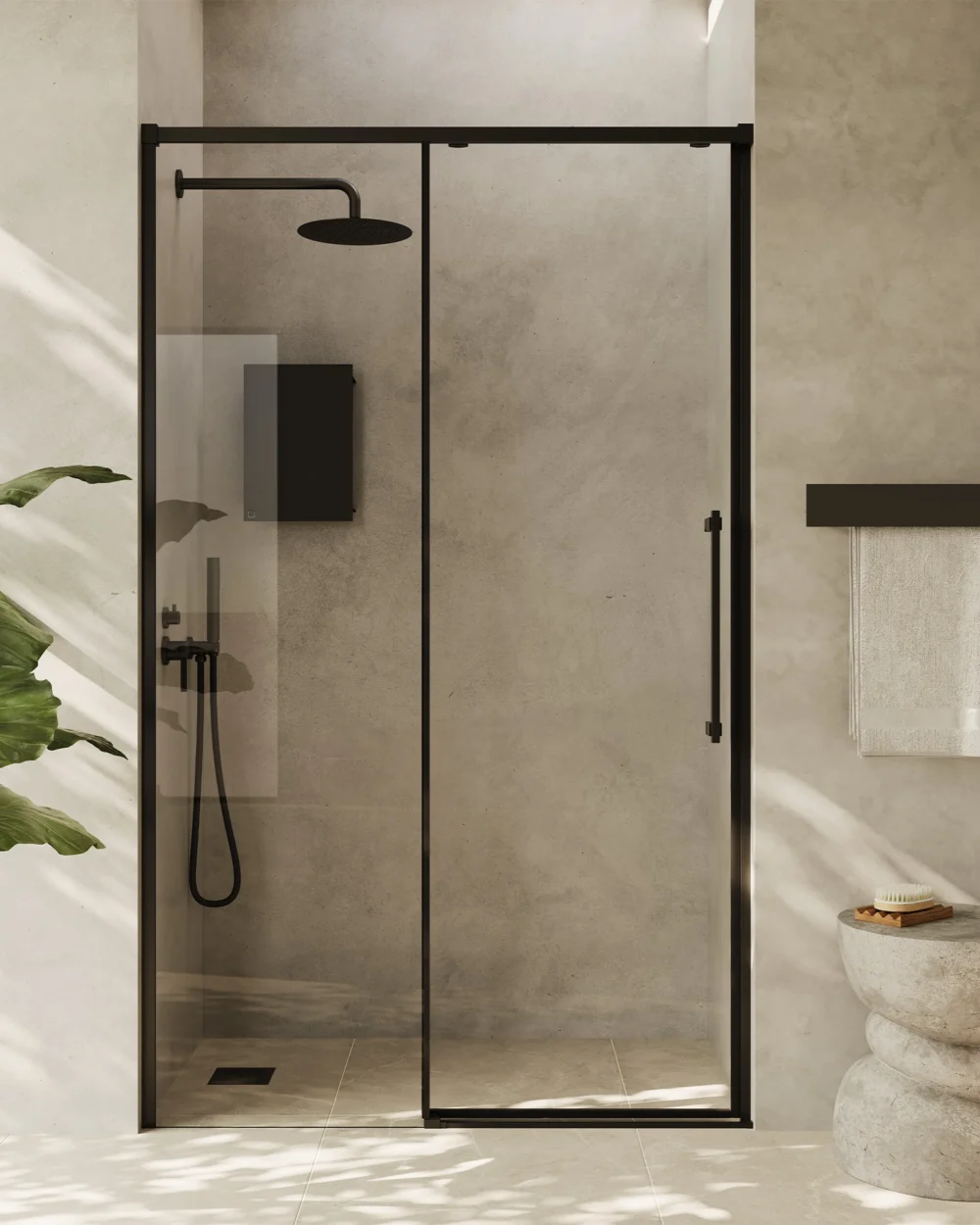 Lateral ATHENAS 2P-70 (68 a 69) X 200cm, NEGRO transp